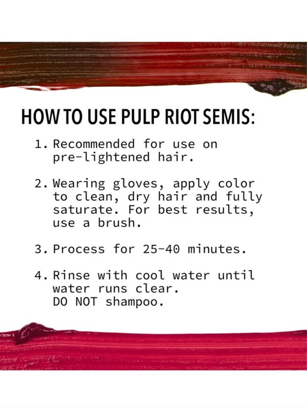 Pulp Riot Pyro Semi-Permanent Hair Color - Blood Red - Picture 7 of 10